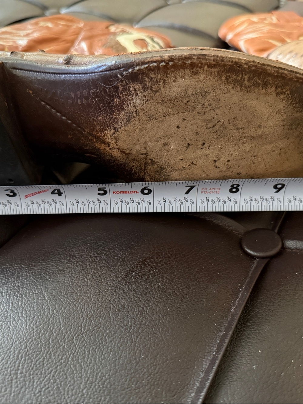 Gary Tucker Custom Ostrich Taz Cowboy Boots Approx 10.5 - Picture 13 of 16
